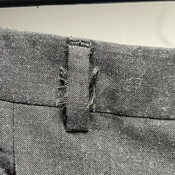 Vintage Yves Saint Laurent Trousers YSL Gray Wool Blend Dress Pants – Size EU50 - Picture 5 of 6